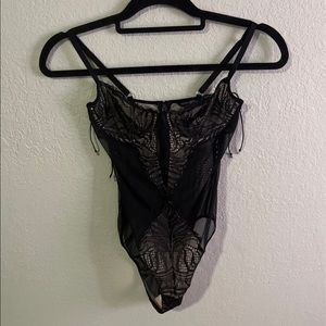 Victoria’s Secret black lingerie bodysuit